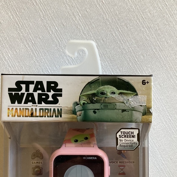 Star‎ Wars The Mandalorian Interactive Watch Touch Screen Pink Peach Band - Picture 6 of 7